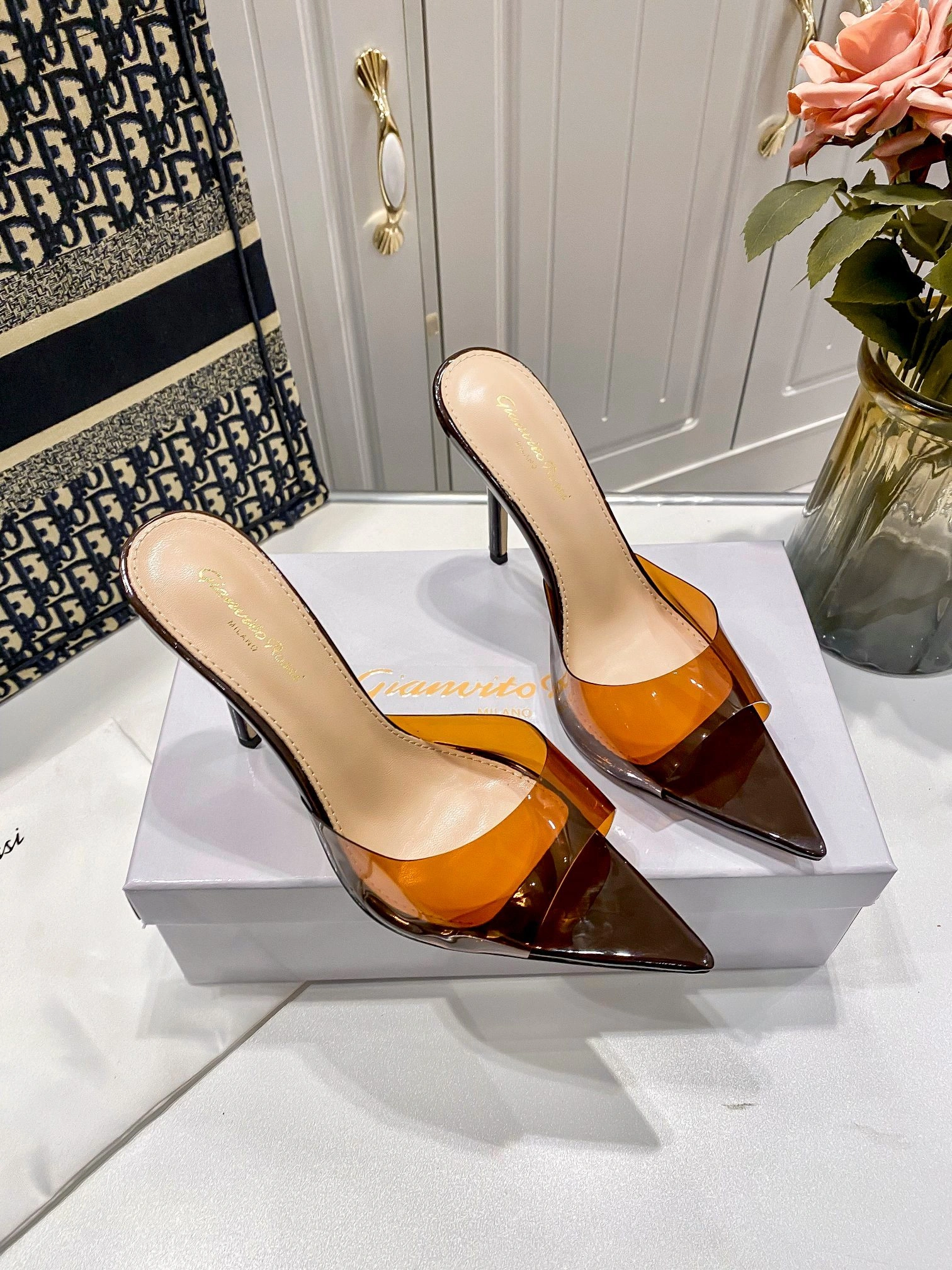 Other brands G11050.85RIC.GSVBROB Heel height：10CM item:ET-X234E0819W